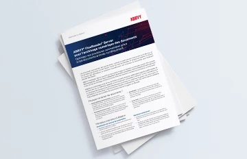 ABBYY®  FineReader®  Server pour l’archivage numérique des documents