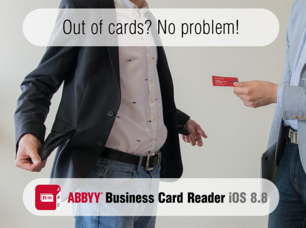 abbyy business card reader application ios