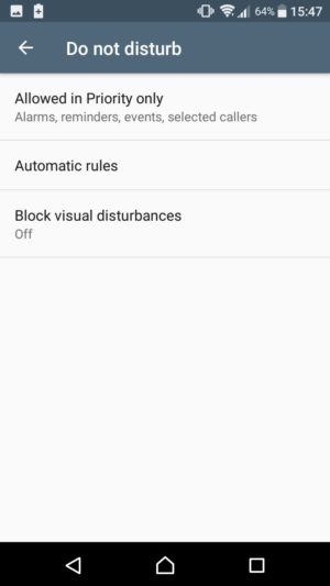 android do not disturb feature