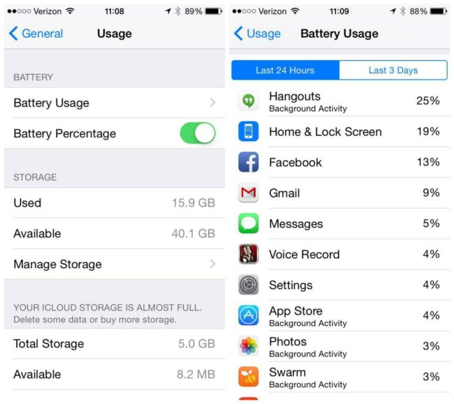 iOS make battery last longer
