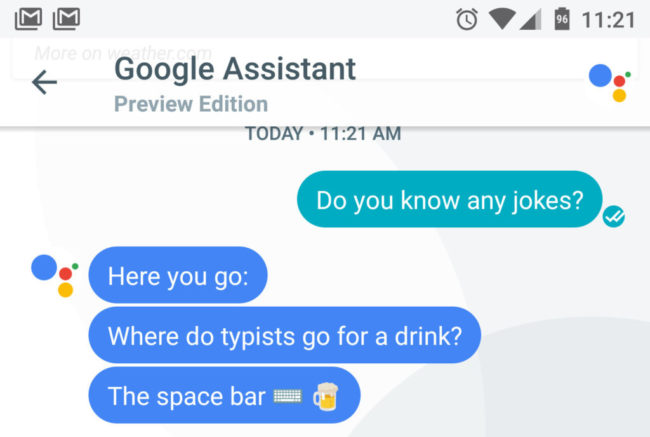 Android Google Assistant make talk