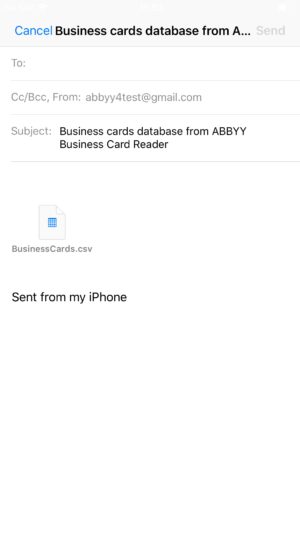 Busines Card Reader (Scanner) Abbyy
