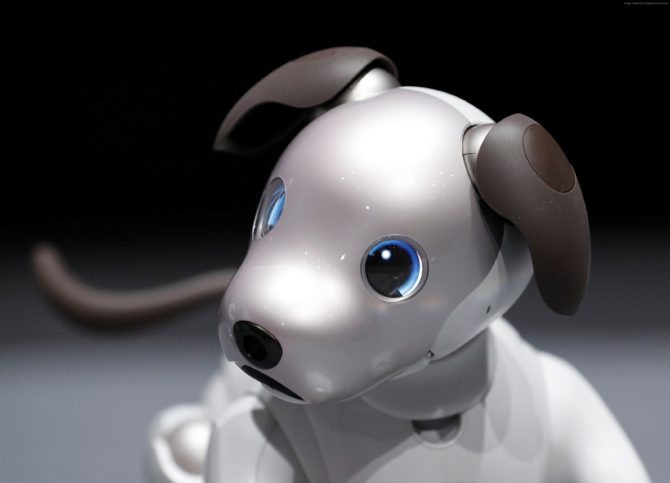new version Aibo robot dog by Sony 