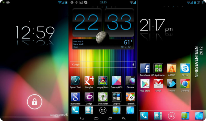 Customizable interface ios vs android