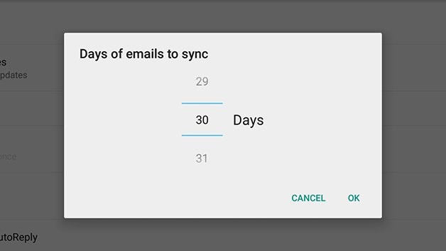 Synching your mailboxes android e-mail