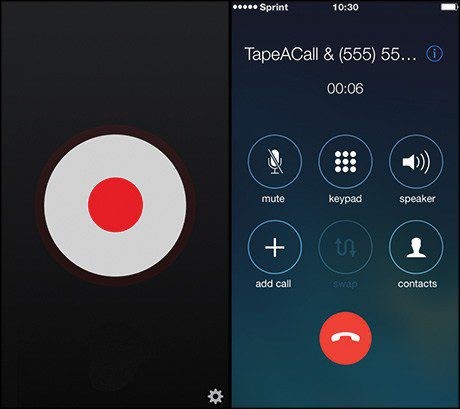 iOS Record Phone Call TapeACall