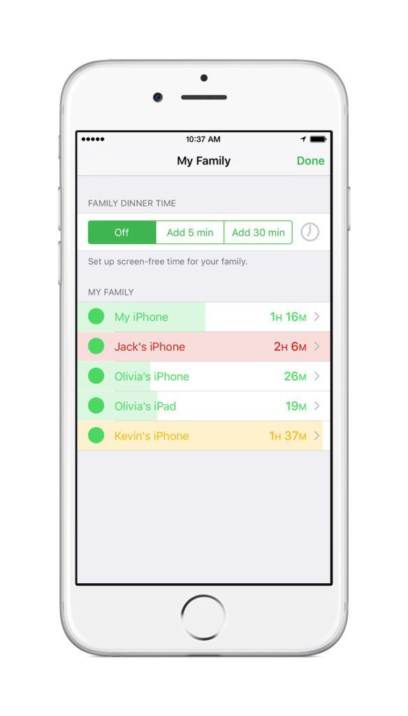 app Moment Family ios lock phones tablets