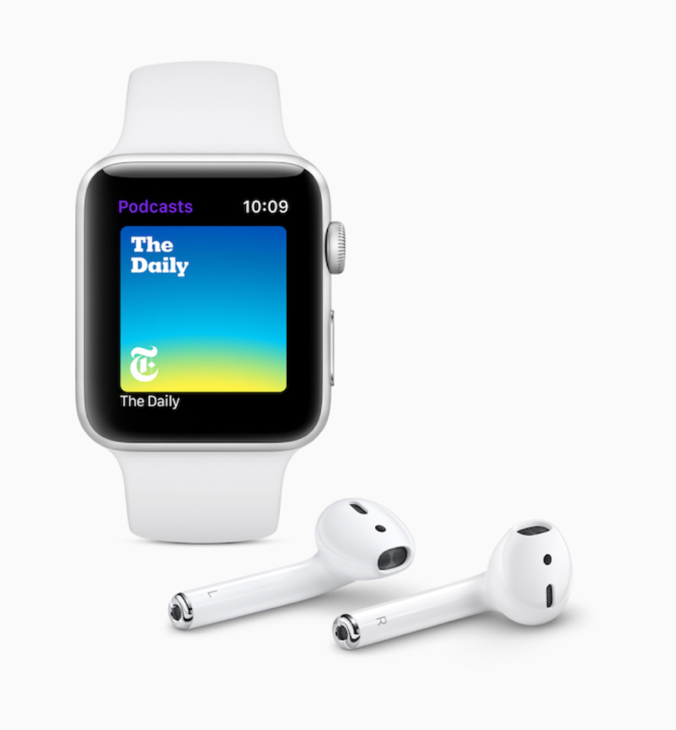 podcasts on apple watch