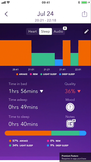 monitoring sleep with iphone