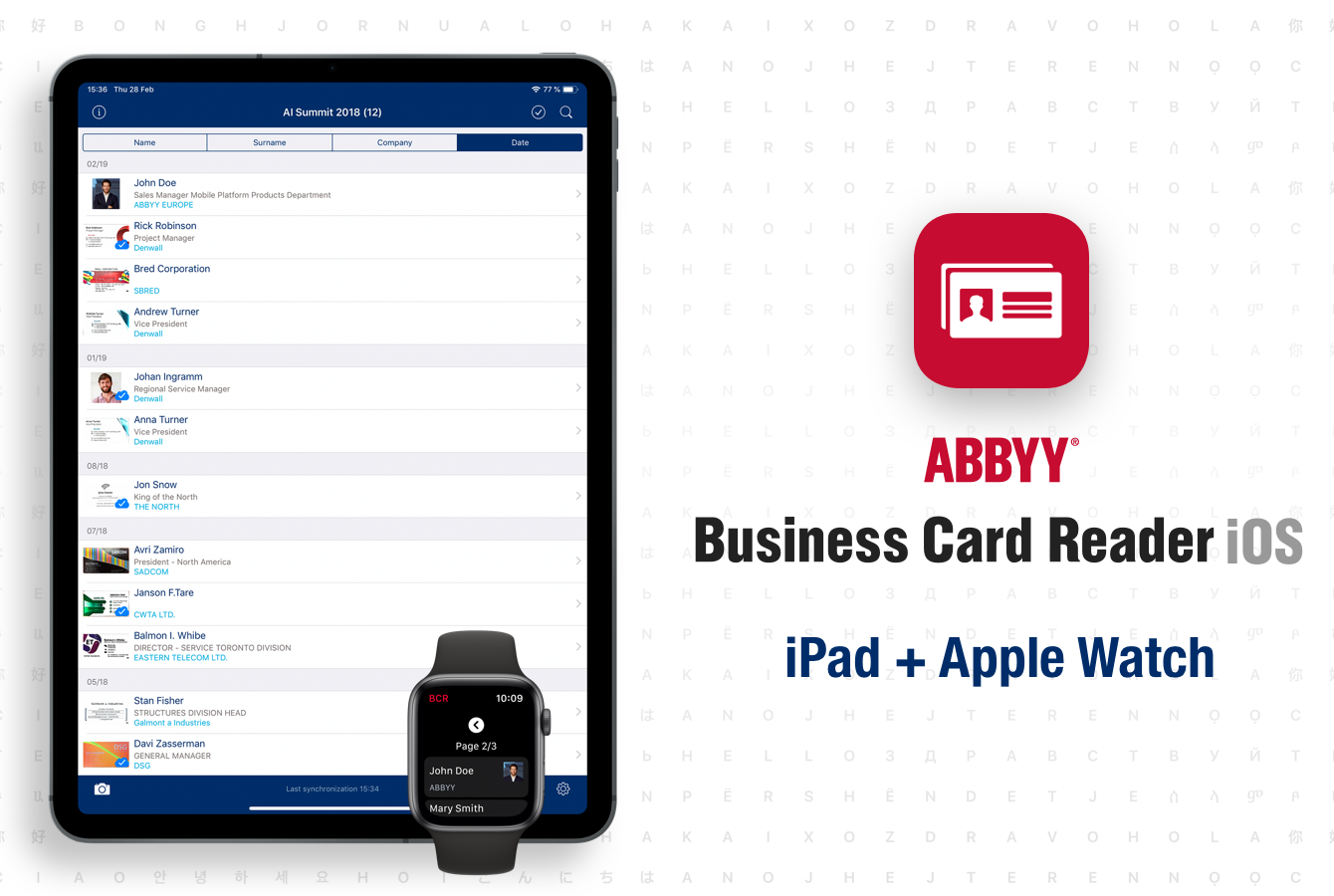 abbyy business card reader for ipad