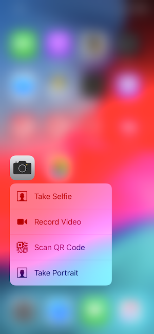 apple 3d touch камера