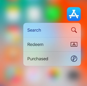 appstore 3d touch на iphone