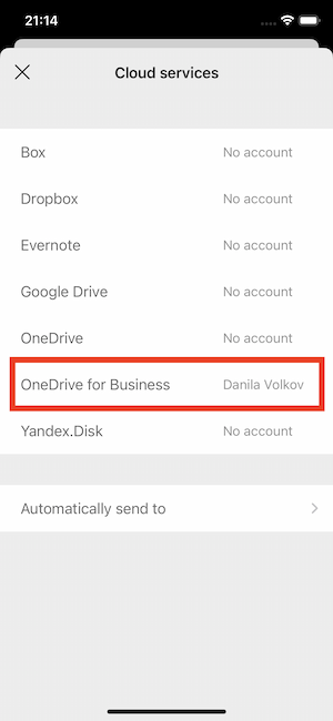 OneDrive FineScanner iOS