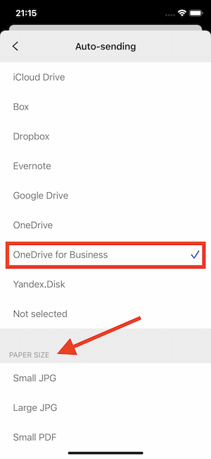 OneDrive FineScanner iOS