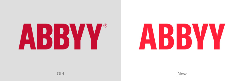 ABBYY new vs old logo