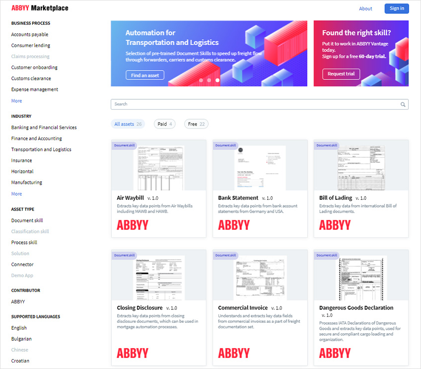 preview ABBYY Marketplace